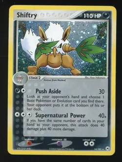 Shiftry Reverse Holo Rare - 14/101 - [Lp] - EX Hidden Legends Pokemon TCG - Image 1