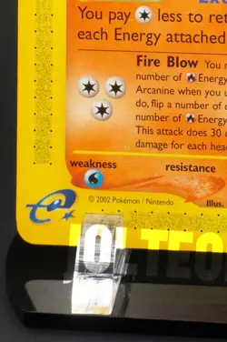 Pokemon TCG Card - Arcanine 2/147 Aquapolis Rare Vintage E-Reader - Image 4