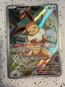 Pokemon TCG Eevee 173 Holo Promo Prismatic Evolutions Pokemon Center - Image 2