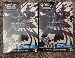 Pokemon TCG Scarlet & Violet Black Bolt Booster Bundle 6 Boosters NEW (LOT of 2) - Image 1