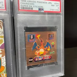 PSA 8 Set Pokemon AMADA Charizard D42 GOLD Super DX Stickers & Promo Japanese - Image 3