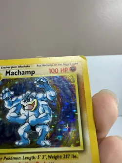 1999 Pokemon Machamp 1st Edition Base Set Holo 8/102 - Image 5