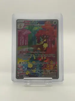 Pokemon TCG Sawsbuck 166/162 Temporal Forces Illustration Rare NM - Image 1