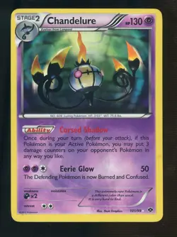 Pokemon Chandelure Secret Rare Next Destinies 101/99 Holo - Image 1