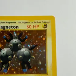 Pokemon TCG Magneton Holo Rare Base Set 9/102 WOTC Vintage 1999 - Image 4