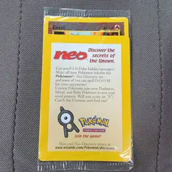 Sealed 2001 Entei Reverse Holo Pokemon Neo Discovery Black Star Movie Promo VTG - Image 1