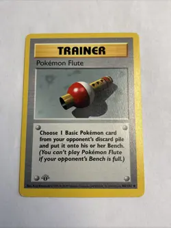 Pokemon Flute 086/102 Base Set 1 st edition (Shadowless) Regular - Image 1