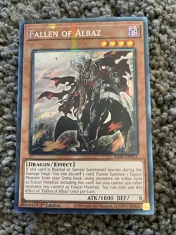 Yu-Gi-Oh! TCG Fallen Of Albaz RA01-EN021 Prismatic Collectors Rare NM/M - Image 1