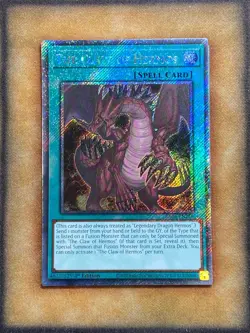 Yugioh The Claw of Hermos RA04-EN256 Platinum Secret Rare 1st Ed NM - Image 1