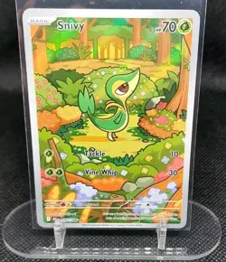 Snivy 087/086 Illustration Rare Black Bolt Pokemon Card TCG English NM - Image 1
