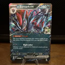 Pokemon Card Ns Zoroark Ex 098/159 Ultra Rare Scarlet Violet Journey Together NM - Image 1