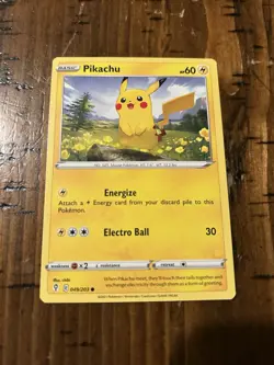 Pokemon Pikachu Evolving Skies Card 049/203 NM Regular Common - Image 2