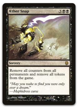 Aether Snap NM MTG Darksteel Rare Magic the Gathering Card Clean Condition - Image 1