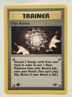 Pokemon Max Revive Gym Challenge 1st Edition Uncommon Card 117/132 - Image 1