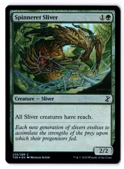 Spinneret Sliver NM* FOIL Time Spiral Remastered ENGLISH 230/289 mtg -UnltdCards - Image 1