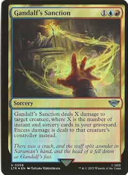 Gandalf's Sanction 208 Uncommon MTG The Lord of the Rings Middle Earth NM/M - Image 1