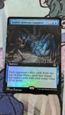 MTG Tashas Hideous Laughter 368 AFR Extended Foil EPIC! NM/M 💀DeathCoronaNerd💀 - Image 2