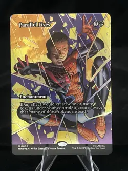 🔥 Parallel Lives (Borderless FOIL!) 0036 - Marvel's Spider-Man MTG NM/M!! - Image 1