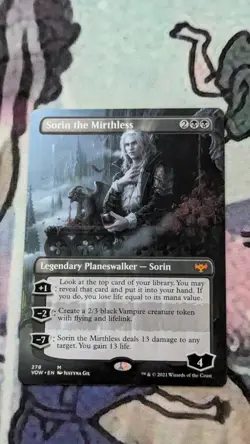 MTG Sorin the Mirthless Crimson 278 VOW Borderless RAD! NM/M 💀DeathCoronaNerd💀 - Image 2