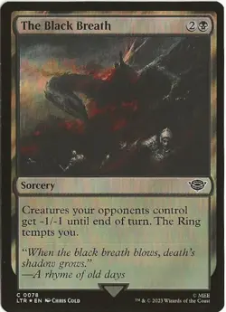 The Black Breath 78 Common MTG Lord of the Rings Middle Earth NM/M - Image 1