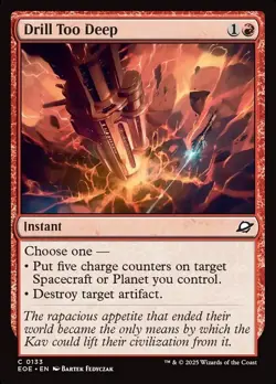 MTG Edge of Eternities C Drill Too Deep #0133 Common - Image 1