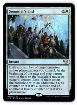 Semester's End NM* FOIL Strixhaven ENGLISH 027/275 mtg -UnltdCards - Image 1