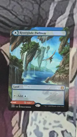 MTG Riverglide Pathway Zendikar Rising 289 Borderless NM/M 💀DeathCoronaNerd💀 - Image 2