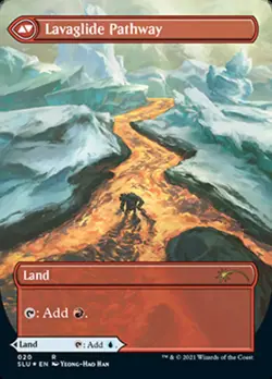 MTG Riverglide Pathway // Lavaglide Pathway (Borderless) [Secret Lair: Ultimate - Image 2