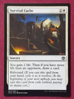 Magic The Gathering ICONIC MASTERS SURVIVAL CACHE white card MTG - Image 1