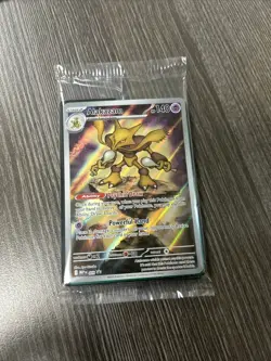 Pokemon Mega Evolutions ETB Alakazam Black Star Promo Sealed - Image 1