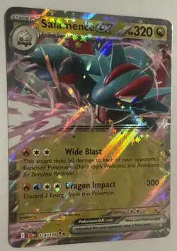 Pokemon Salamence ex 114/159 Sv09: Journey Together Holo Fresh Pulled - Image 2