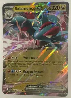 Pokemon Salamence ex 114/159 Sv09: Journey Together Holo Fresh Pulled - Image 3