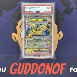 PSA 9 MINT 2025 Pokemon Prismatic Evolutions JOLTEON EX #030 Holo Rare - Image 1