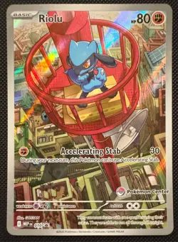 Riolu Pokemon Center Edition 010 Mega Evolution ETB Promo STAMPED - Image 1