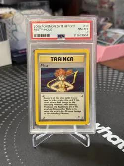 2000 POKEMON GYM HEROES #18 MISTY - HOLO PSA 8 #18 - JUST GRADED - Image 1