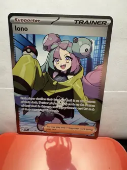 Iono 124 - Pokemon Scarlet & Violet Black Star Promo NM Trainer - Image 1