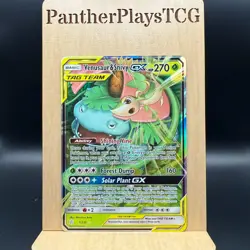 Pokemon TCG Venusaur & Snivy GX 1/236 Tag Team Cosmic Eclipse Near Mint (NM) - Image 1