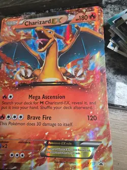 Pokemon TCG Cards Charizard EX XY17 Promo Holo EXC (Jumbo Size) - Image 3