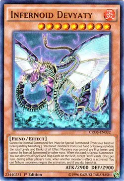 Yugioh! HP Infernoid Devyaty - CROS-EN032 - Ultra Rare - 1st Edition Heavily Pla - Image 1