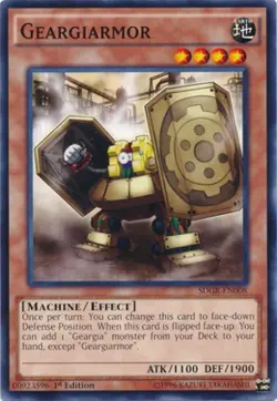 Yugioh! HP Geargiarmor - SDGR-EN008 - Common - 1st Edition Heavily Played, Engli - Image 1