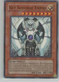 YuGiOh Force of the Breaker Sky Scourge Enrise #FOTB-EN021 1st Ed NM or Better - Image 1