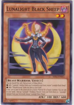 Yugioh! HP Lunalight Black Sheep - SHVI-EN011 - Common - Unlimited Edition Heavi - Image 1