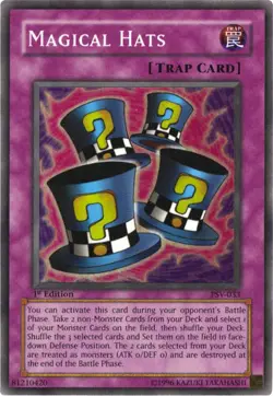 Yugioh! HP Magical Hats - PSV-033 - Super Rare - 1st Edition Heavily Played, Eng - Image 1