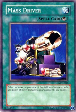 Yugioh! HP Mass Driver - MFC-088 - Common - Unlimited Edition Heavily Played, En - Image 1