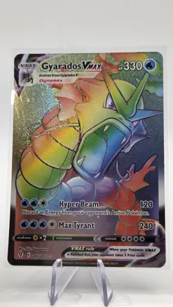 Pokemon Gyarados VMAX TCG Secret Card 207/203 SWSH: Evolving Skies Rainbow - Image 2