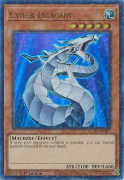 Yu-Gi-Oh Card - HAC1-EN014 - CYBER DRAGON (ultra rare parallel holo) - NM/Mint - Image 1