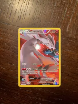Reshiram XY74 Black Star Promo Full Art Ultra Rare Pokemon Card LP ZI1 - Image 1