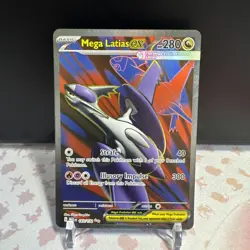Mega Latias Ex 163 Full Art Pokemon TCG NM Mega Evolutions Ultra Rare Card - Image 1