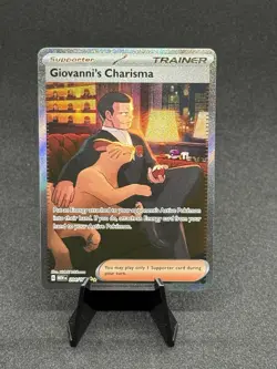 Giovanni’s Charisma 207/165 - SAR - SV151 - Pokemon TCG - Full Art Trainer Card - Image 1