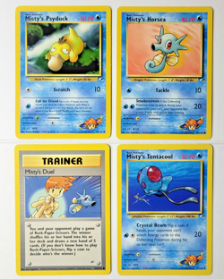 Misty's Lot (4) - NM* Vintage Gym Hero WOTC Pokemon Card - Psyduck, Horsea - Image 1